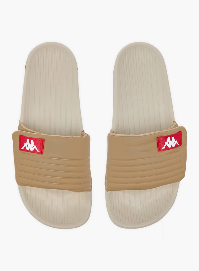 Kappa Women's Logo Print Slides With Hook And Loop Closure - Image 2