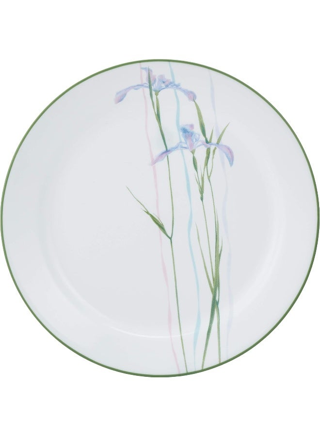 Corelle Vitrelle 3- Layer Glass Shadow Iris - 18 Pieces Set, White and Purple - Image 3