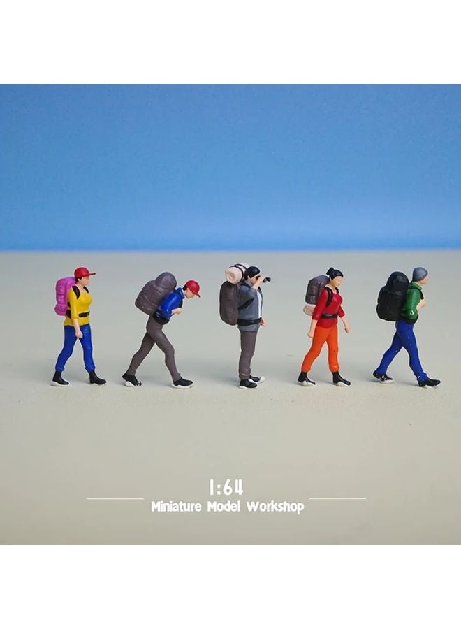 1 64 Scale Hiker Miniature Model High Precision Resin ABS Construction For Collectors - Image 4