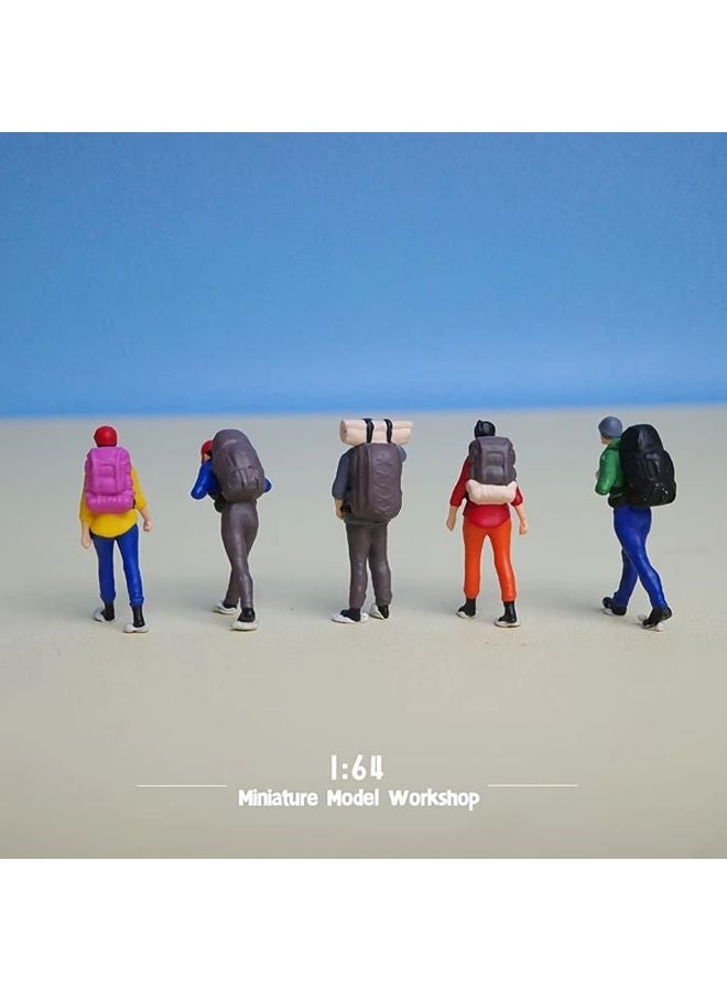 1 64 Scale Hiker Miniature Model High Precision Resin ABS Construction For Collectors - Image 5