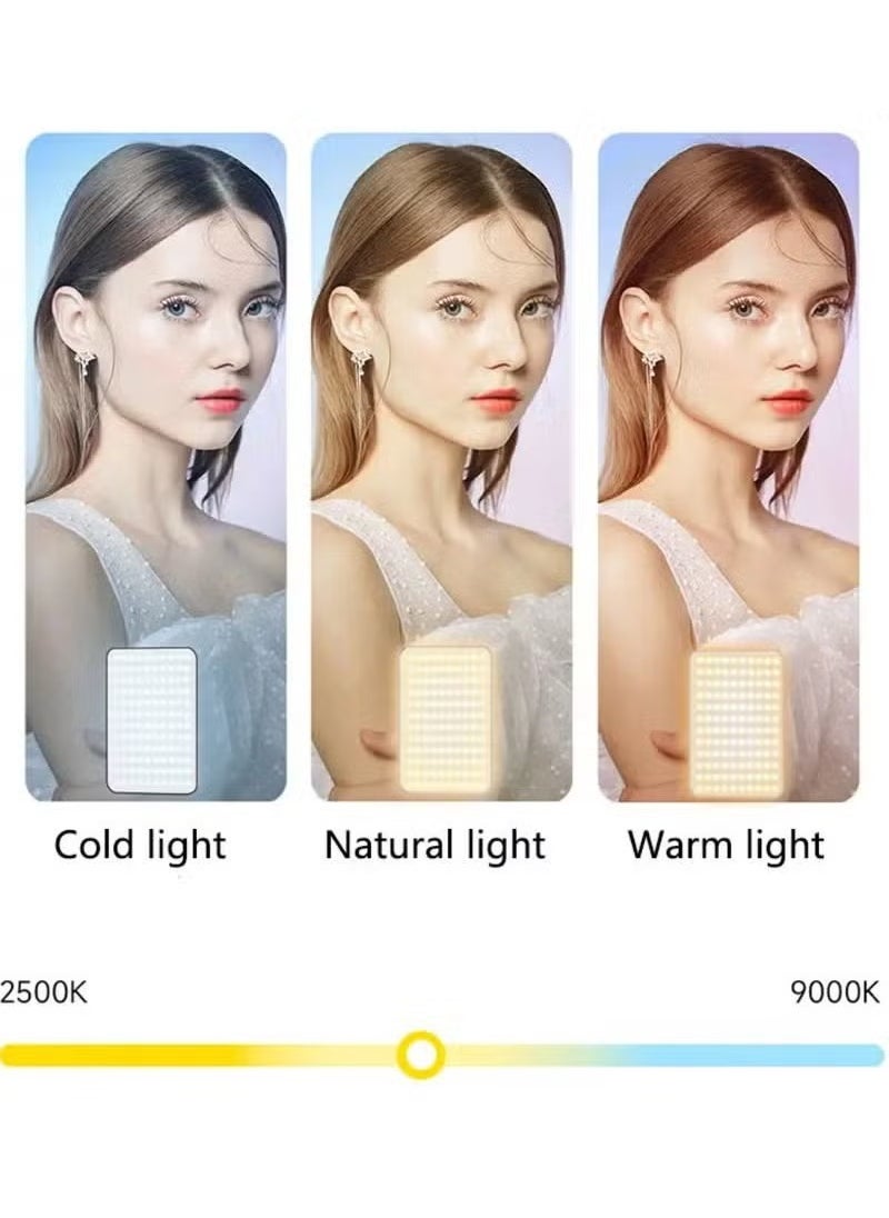 MIGOFAST D10S 129 LED RGB Video Light  360° Full Color Portable LED Camera Light 3000mAh Rechargeable Battery CRI 95+ 2500K 9000K Adjustable Mini Pocket Fill Light with Type C Charging for Photography Video and Vlogging  - Image 4