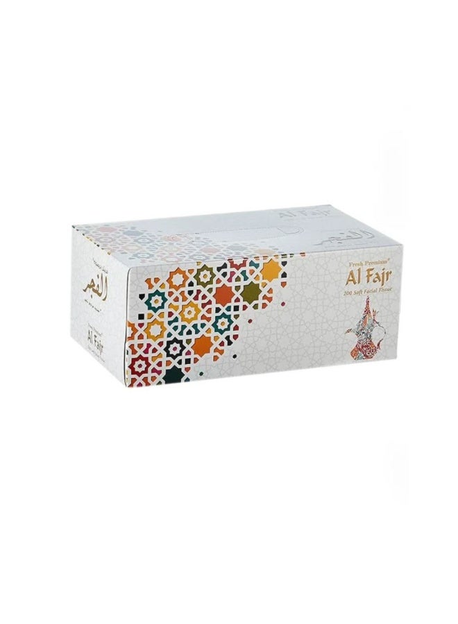 Al Fajr مناديل الوجه الناعمة الفجر 150 ورقة، 2 طبقة، 30 عبوة - Image 2