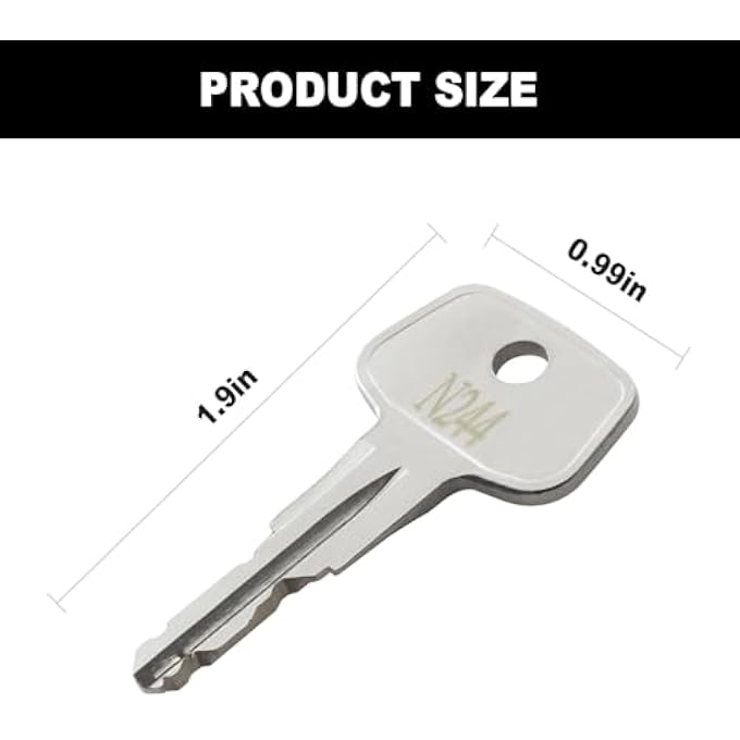 rayihni N244 Car Rack Replacement Key (2 Pcs) Fits for Thule Compatible Roof Racks, Cargo Box, Carriers, Crossbars - Image 3