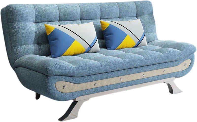 Modern Multi-function Sea Blue Sofa Bed - Folding Sleeper Sofa Cum Bed - Image 4