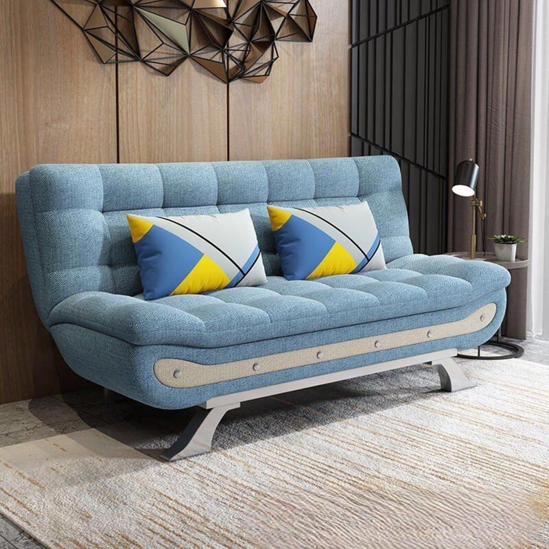 Modern Multi-function Sea Blue Sofa Bed - Folding Sleeper Sofa Cum Bed - Image 3