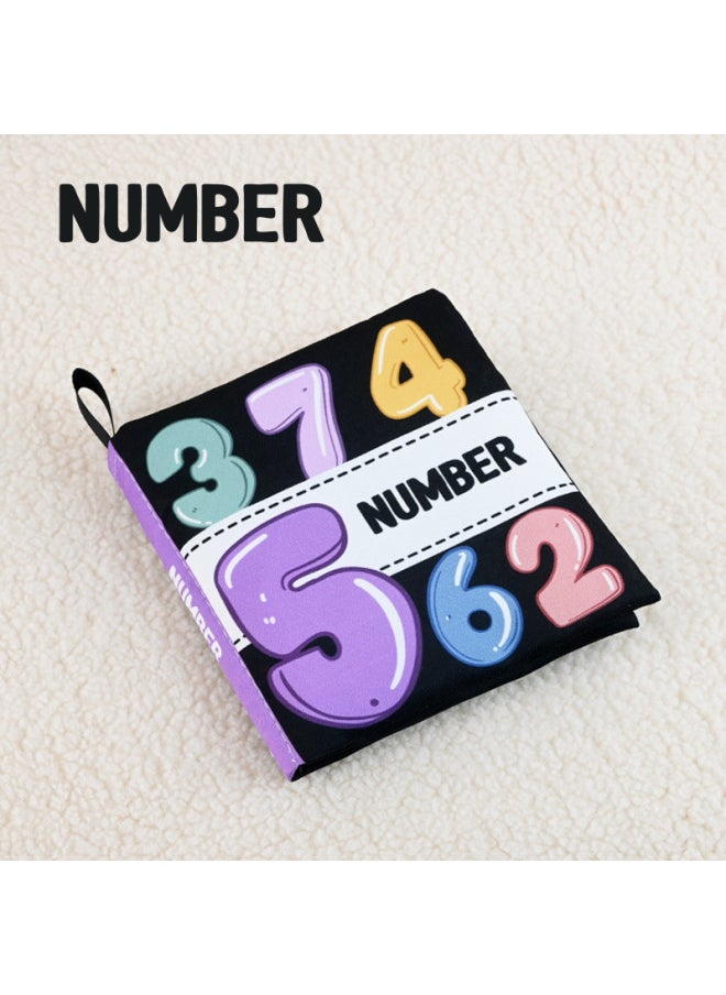 Products Listed Black And White Cognitive Cloth Baby Can't Tear Bite Books Baby Enlightenment Early Education Toys-Color:Numbers ]  - Image 1