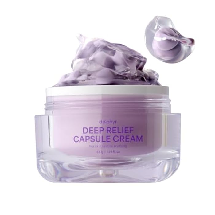 delphyr Deep Relief Capsule Cream – Bakuchiol, Niacinamide 5% & Ceramide – Soothing, Hydrating – All-Vegan, No Artificial Colors or Fragrances – Korean Skin Care - Image 1