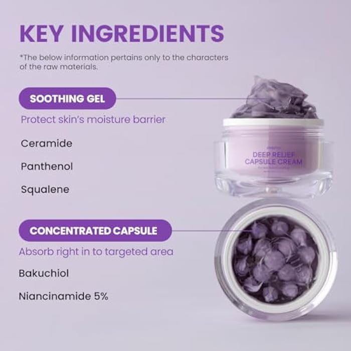 delphyr Deep Relief Capsule Cream – Bakuchiol, Niacinamide 5% & Ceramide – Soothing, Hydrating – All-Vegan, No Artificial Colors or Fragrances – Korean Skin Care - Image 3