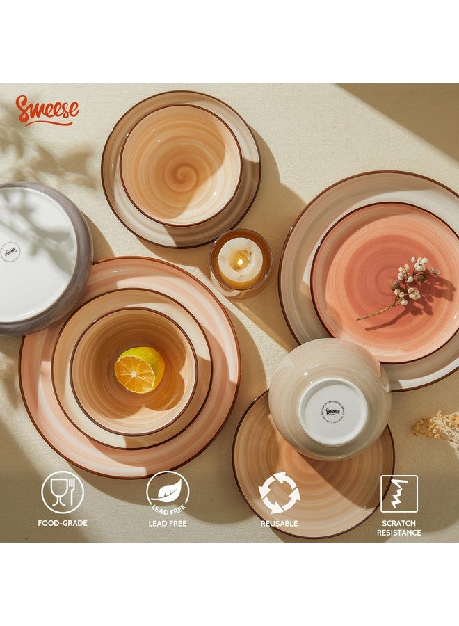 Sweese Cereal Bowl - 20 Oz Soup Bowls Set of 6 for Cereal, Snack, Rice, Salad, Side Dishes, Porcelain Bowls for Kitchen Decor, LEAD & CADMIUM FREE, Multicolor, Neutral - Image 4