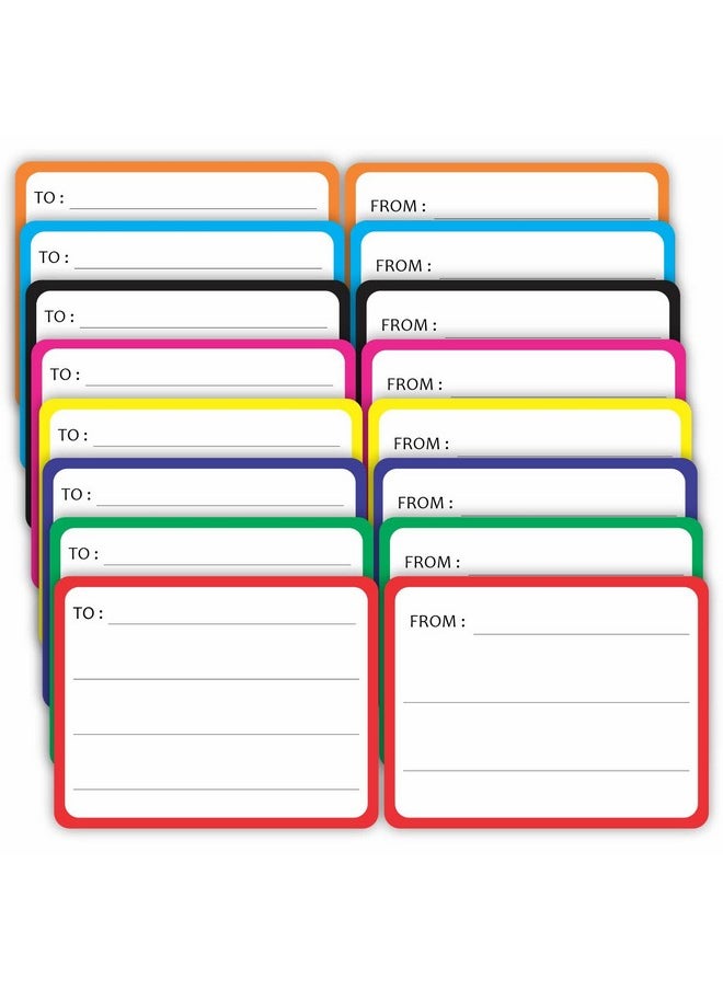 PARTH IMPEX To From Stickers For Gifts - (Set Of 40) 4.5" X 3.5" Large Any Occasion Address Mailing Blank Mail Labels For Birthday Christmas New Year Envelopes Shipping Boxes  - Image 1