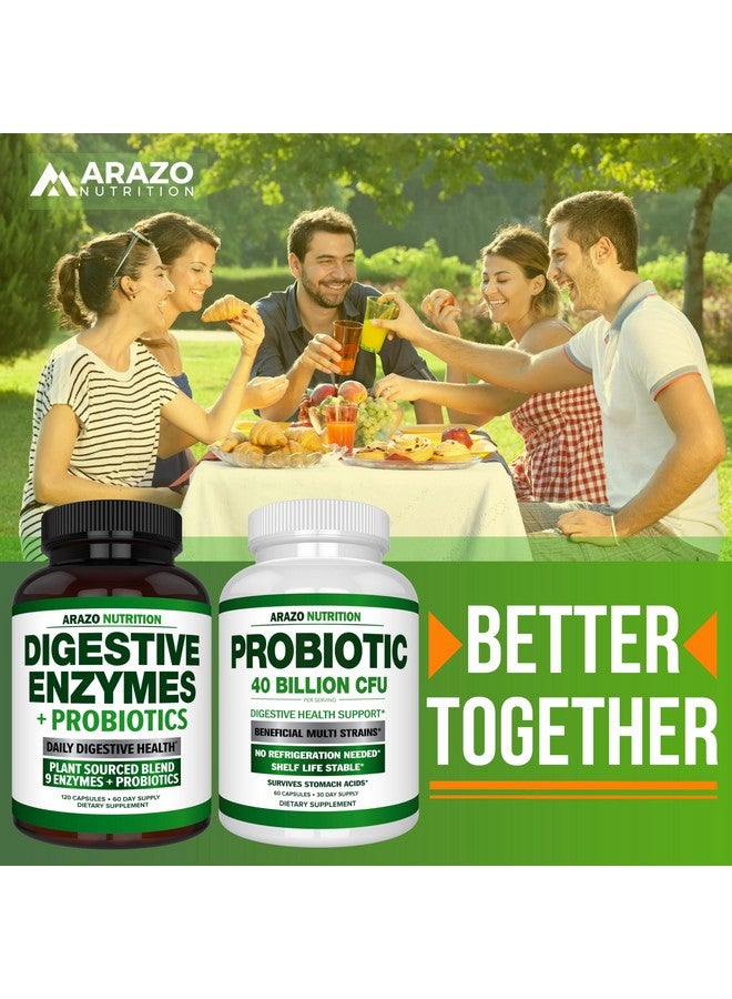 Arazo Nutrition Arazo Nutrition Probiotic 40 Billion CFU - Shelf Stable with Prebiotics and Acidophilus - Stable Potency Until Expiration - Time Delay Release Probiotics - Image 5