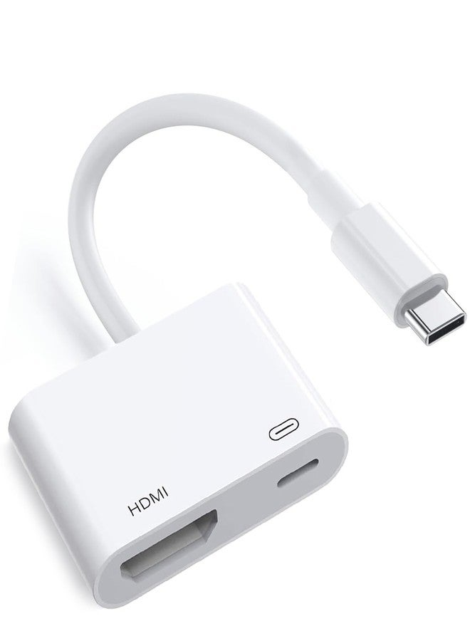 Wahbite Apple USB-C to HDMI Adapter 4K@60Hz for iPhone 15 16 MacBook Pro Air iPad Pro, MFi Certified Type-C Digital AV HDMI 2.0 Cord Compatible with Samsung Galaxy S25, Nintendo Switch, Pixelbook, XPS - Image 1