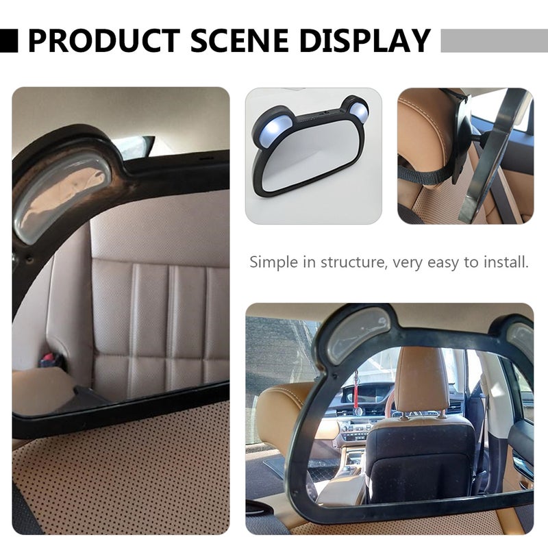 🚗 مرآة داخلية للسيارة قابلة للتدوير للمراقبة الخلفية لمتابعة سلامة الطفل - Image 5