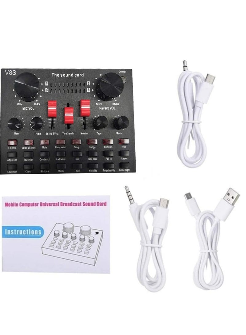 ELTRAZONE Lixada Multi-functional Live Sound Card BM800 Microphone Set Audio Recording Equipments (Black) - Image 3