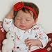 SCOM 20 Inch Realistic Reborn Baby Doll Lifelike Newborn Sleeping Girl Soft Cloth Body  Vinyl Limbs Gift Feeding Set  Gift Box Safe Toy for Kids 3  Companionship Doll - Image 2