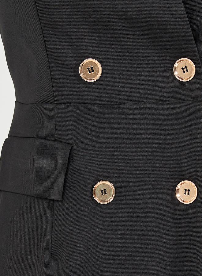 Styli Double-Breasted Midi Dress - Image 4