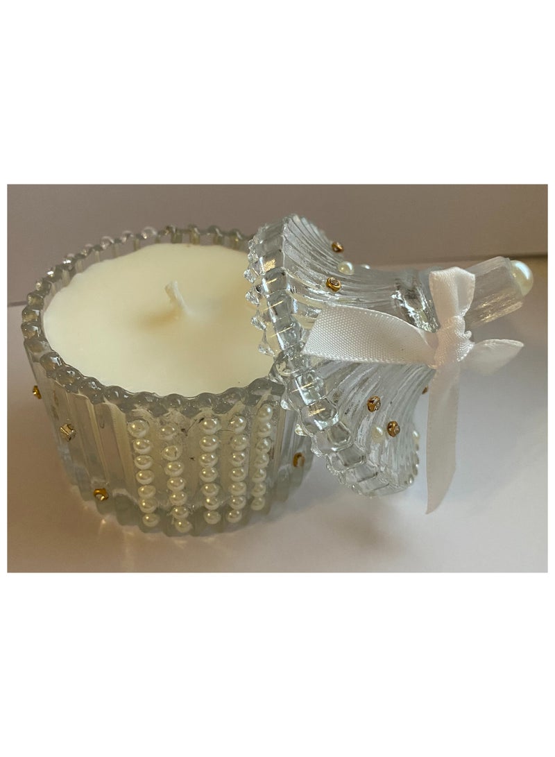Heya Tria glass decorated scented candle #2 - Image 3