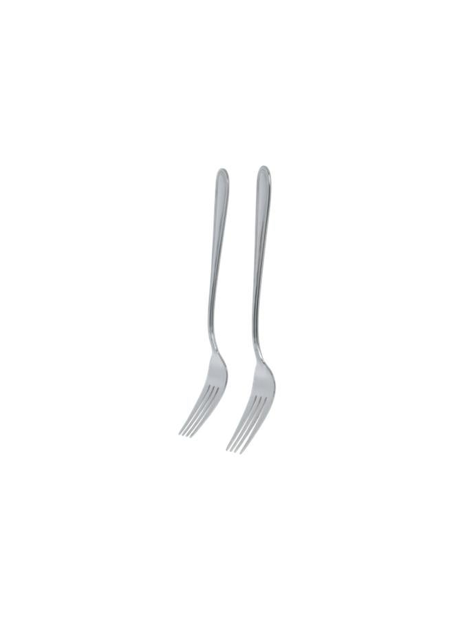 Amefa 2-Piece High Quality Stainless Steel Table Fork Set on Hanging Card Pearl Silver 0508X1VDXCAF2 - Image 3