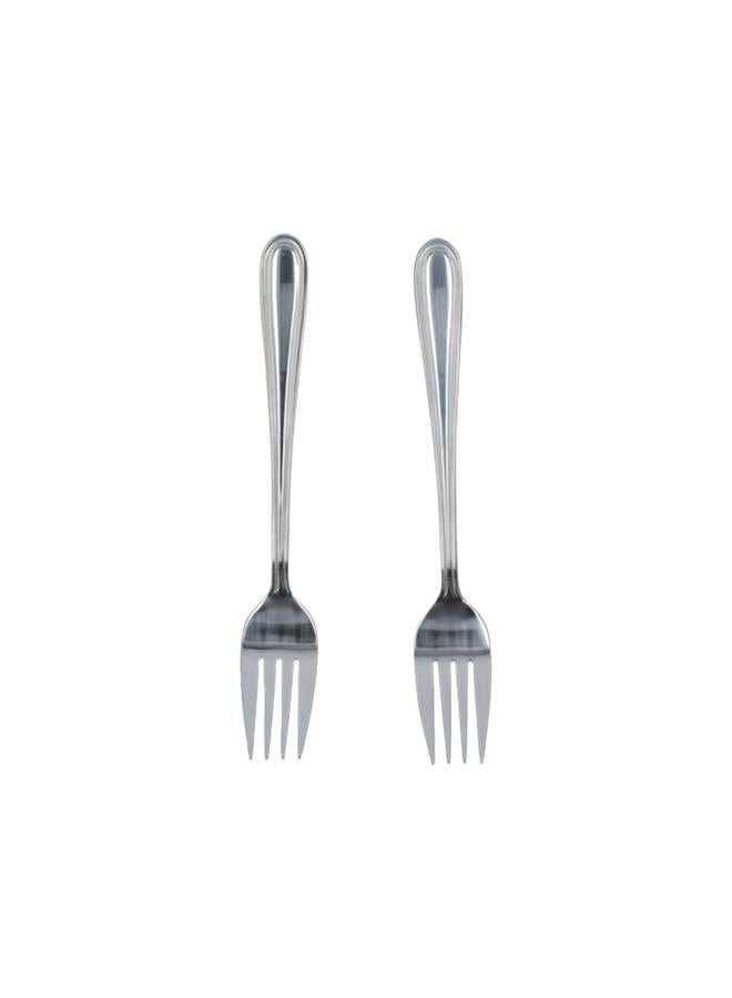 Amefa 2-Piece High Quality Stainless Steel Table Fork Set on Hanging Card Pearl Silver 0508X1VDXCAF2 - Image 2