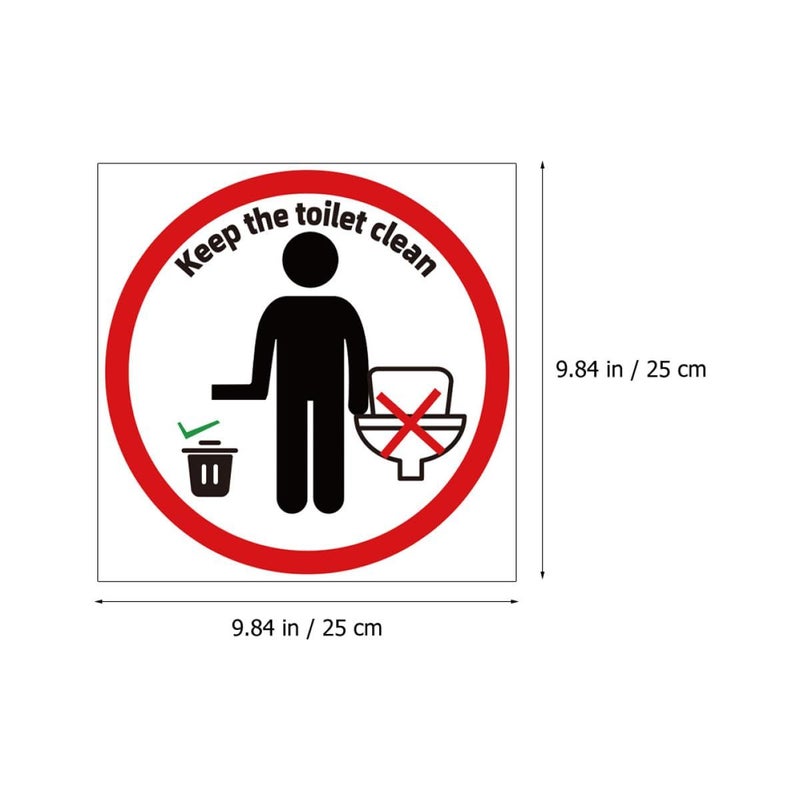 PVC Removable Toilet Seat Cover Decal Wall Art Sticker For Bathroom - Image 3
