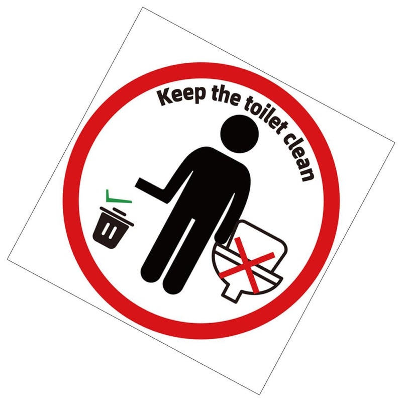 PVC Removable Toilet Seat Cover Decal Wall Art Sticker For Bathroom - Image 2