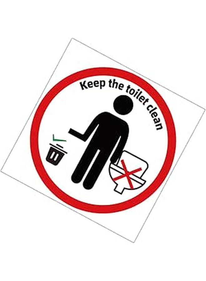 PVC Removable Toilet Seat Cover Decal Wall Art Sticker For Bathroom - Image 1