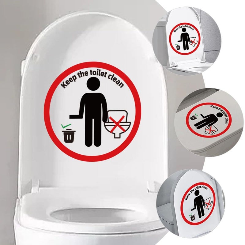 PVC Removable Toilet Seat Cover Decal Wall Art Sticker For Bathroom - Image 5
