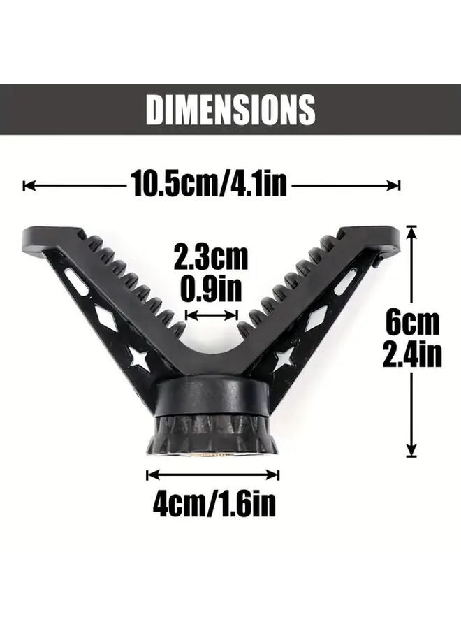 HTPV001 360 Degree Rotatable Hunting Telescope Mount Anti Slip Rubber Brass Black - Image 5