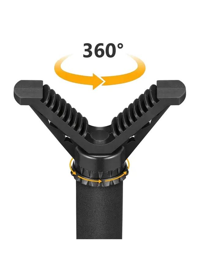 HTPV001 360 Degree Rotatable Hunting Telescope Mount Anti Slip Rubber Brass Black - Image 3