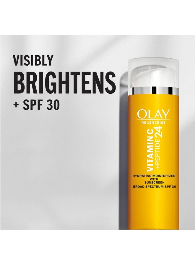 مرطب الوجه أولاي ريجينيريست بفيتامين سي وببتيد 24، عامل حماية من الشمس 30، 1.7 أونصة - Image 2