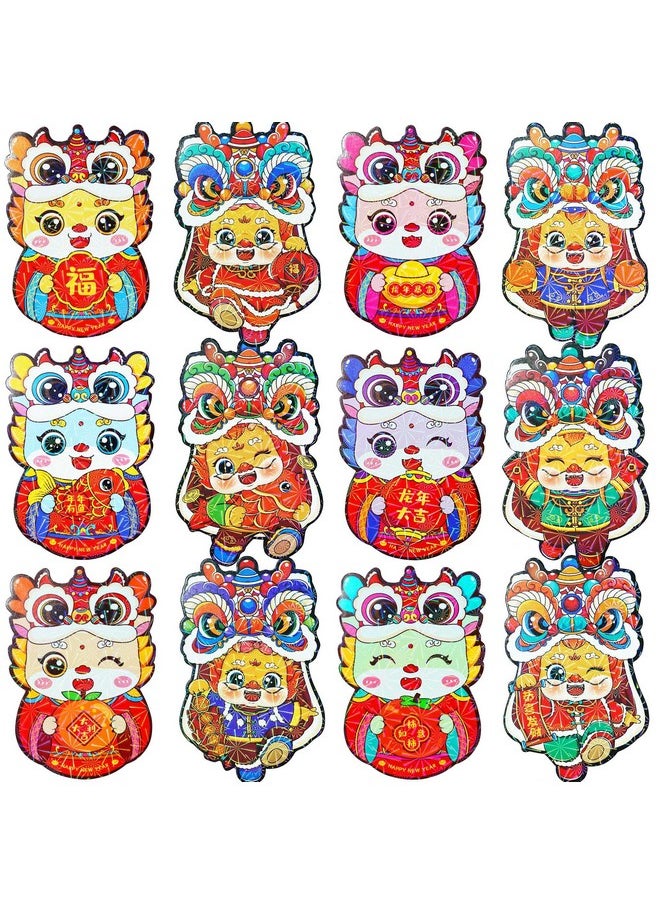 ETHOON 36 Pcs Red Envelopes Chinese New Year 2024 Cute Dragon Shape Red Envelope Lunar New Year Hong Bao Red Pocket Lucky Money Envelopes Cash For Gifts Spring Festival Set3  - Image 1