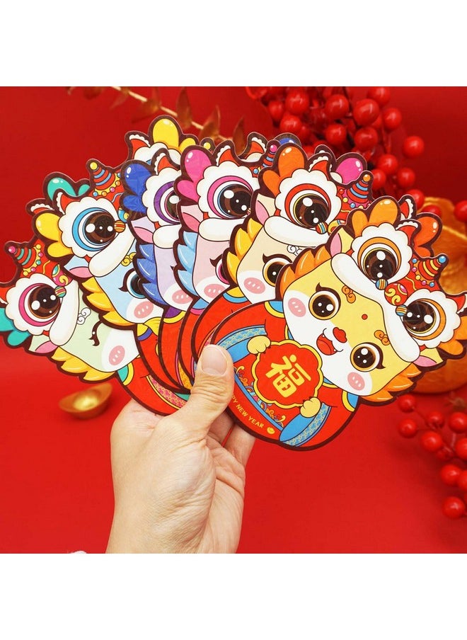 ETHOON 36 Pcs Red Envelopes Chinese New Year 2024 Cute Dragon Shape Red Envelope Lunar New Year Hong Bao Red Pocket Lucky Money Envelopes Cash For Gifts Spring Festival Set3  - Image 4