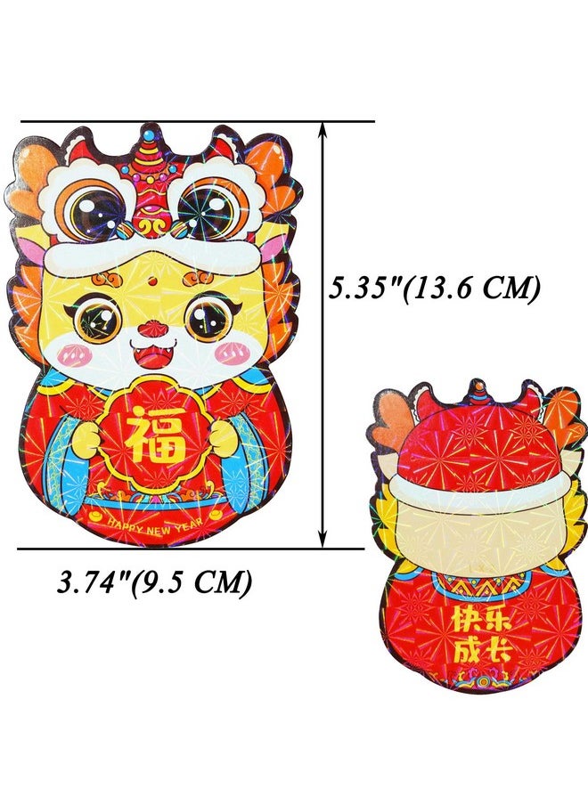 ETHOON 36 Pcs Red Envelopes Chinese New Year 2024 Cute Dragon Shape Red Envelope Lunar New Year Hong Bao Red Pocket Lucky Money Envelopes Cash For Gifts Spring Festival Set3  - Image 3
