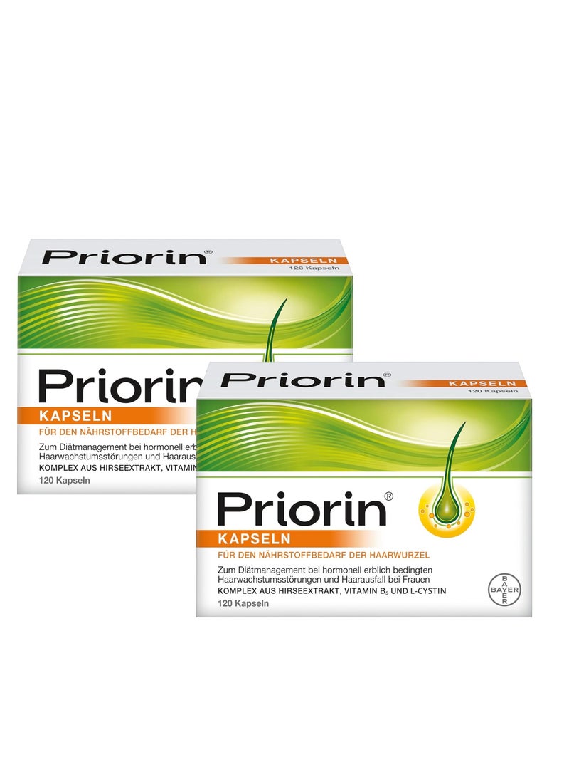 Priorin  Anti Hair Loss 120 Capsules - 2 Pack