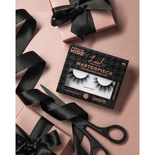 KISS Lash Couture Masterpiece Hand-Woven Faux Mink False Eyelashes, Style ‘Avant-Garde’, 12mm, Easy to Apply, Reusable, Vegan, Cruelty Free, 1 Pair Strip Lashes - Image 5
