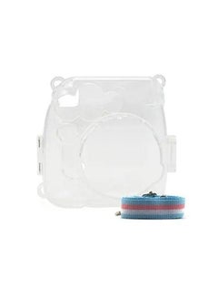 حافظة من البلاستيك الصلب للكاميرا الفورية الشفافة من الكريستال لـ Fujifilm Instax Mini 8/8 +