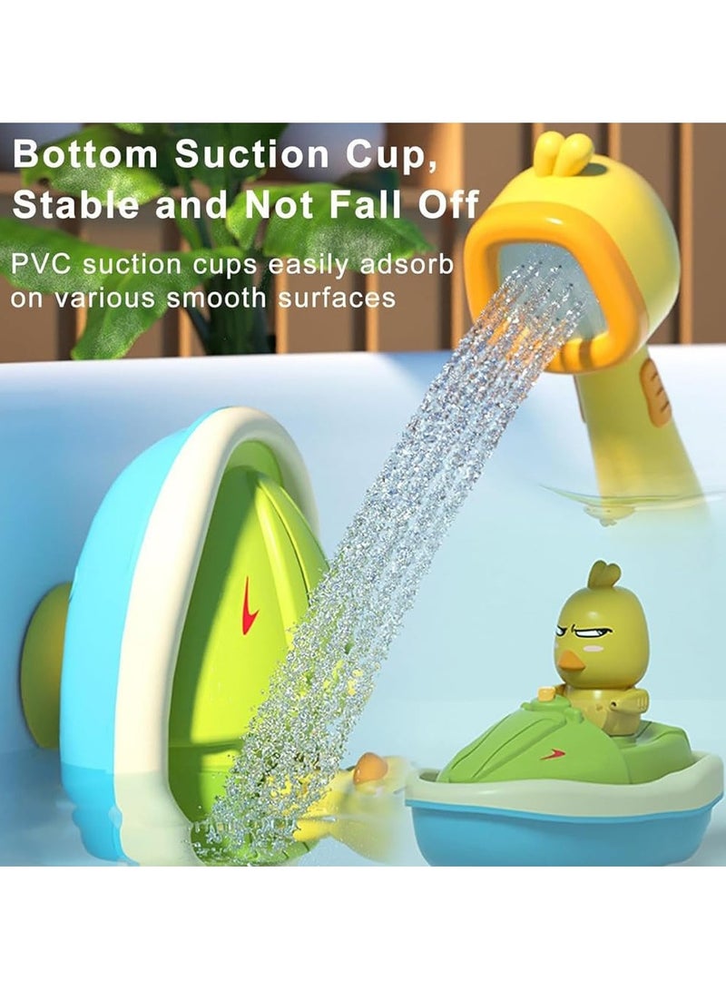 Baby Bath Toy for Toddlers with Cute Duck Design, Electric Spray Bathtub Toy with 3 Spraying Ducks & 1 Shower Head, Floating Boat Bath Toy for Sensory Development, 2-5 Years Old  - Image 3