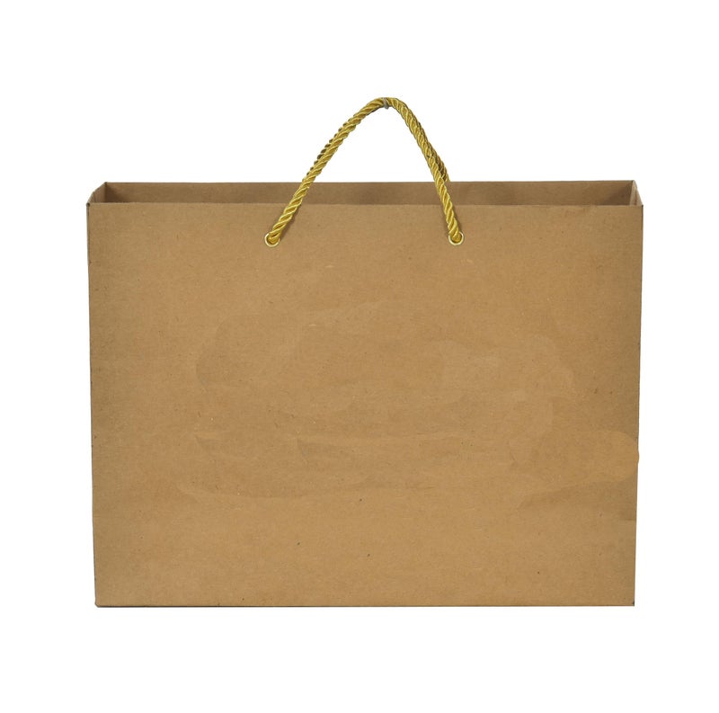 PPJ ® - PLAIN BROWN CRAFT 100 PCS) PAPER CARRY BAG, 10 Inch X 12 Inch X 4 Inch for DIWALI/WEDDING/FUNCTION/BIRTHDAY/RETURN GIFTS/CHRISTMAS/SHOPPING/GIFTING/GIFT BAGS/GIFT COVERS (Pack of 100) - Image 4