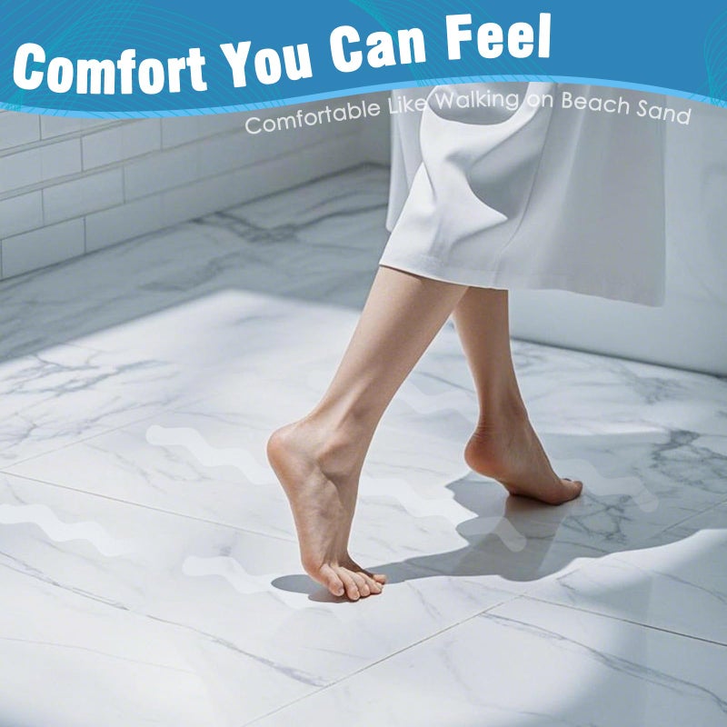 SX S&X 24 Pcs Anti Slip Shower Stickers, Invisible Clear High Traction Bathtub Strips, Wave Shape Safety Decals for Bath Tub Shower Wet Tiles & Stairs with Scraper - Image 4