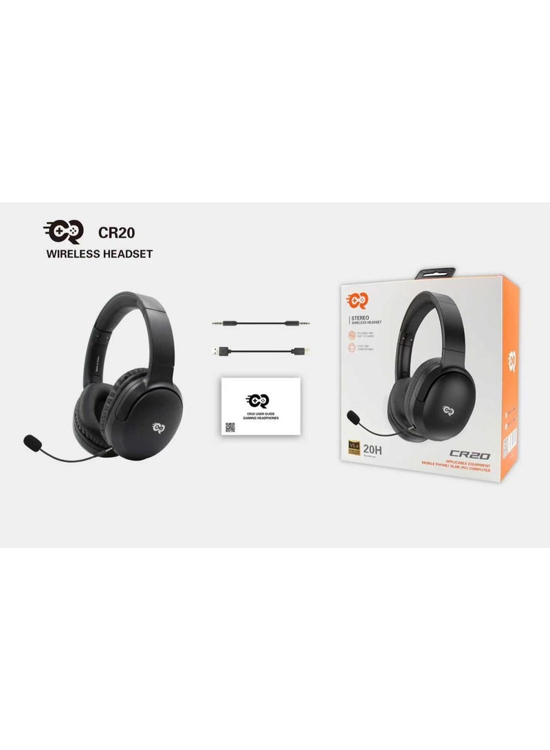 CR Gaming CR20 Gaming Headset for PS4 & PS5 Black - Image 2