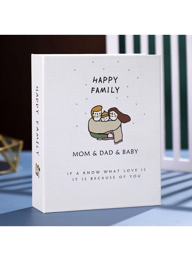 Hugifts 200 Pockets Stamping Photo Album for 6 Inches Photos Portable Photo Album for Family Wedding Boys Girls - Image 1