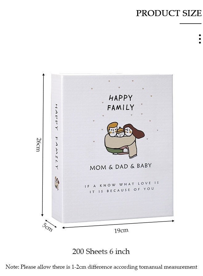 Hugifts 200 Pockets Stamping Photo Album for 6 Inches Photos Portable Photo Album for Family Wedding Boys Girls - Image 5