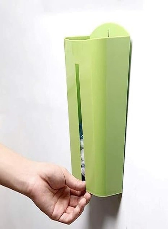 Jukusa Garbage Bag Holder/Grocery Bag Holder/Plastic Bag Holder/Dispenser/Saver/Storage Box, Kitchen Cabinet Door Car Bathroom Waste Basket Trash can 1pc (Multi color) - Image 1