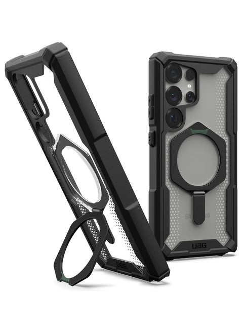 UAG Plasma XTE MagSafe for Samsung Galaxy S25 ULTRA Case Cover [20 Feet Drop tested] with Kickstand - Black | Clear