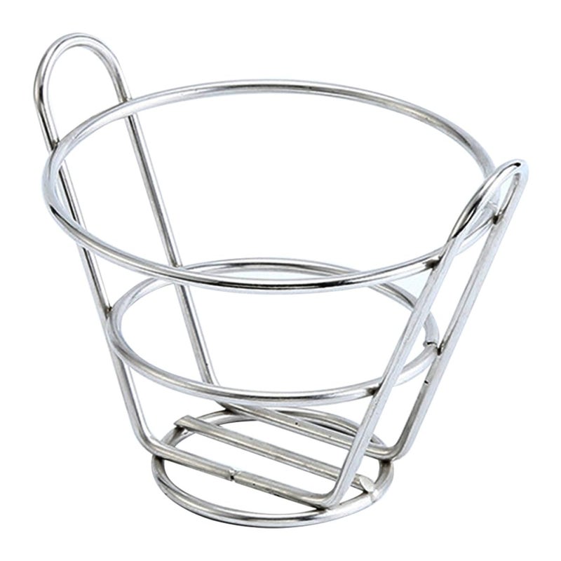 Stainless Steel French Fry Basket Food Container Kitchen Serving Basket for Snacks and Chips - Image 2