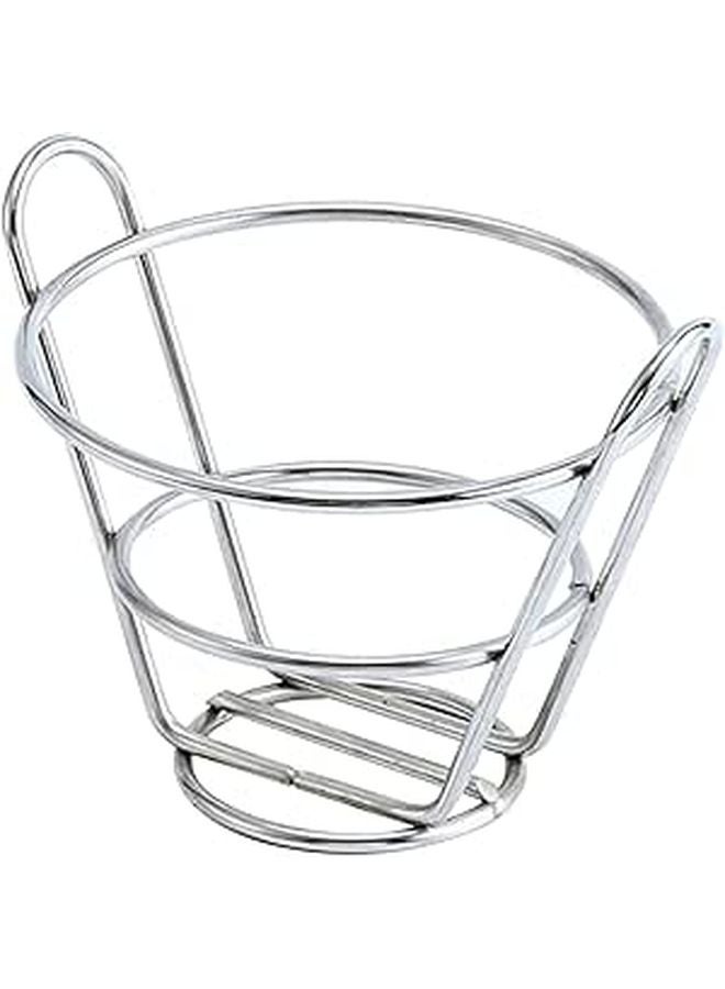 Stainless Steel French Fry Basket Food Container Kitchen Serving Basket for Snacks and Chips - Image 1