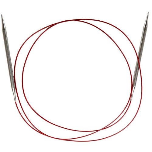ChiaoGoo Red Lace Circular 60 inch (152cm) Stainless Steel Knitting Needle Size US 11 (8mm) 7060-11 - Image 4
