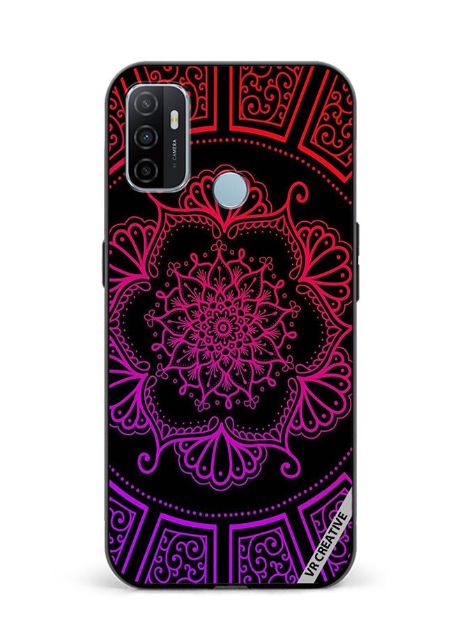 VR CREATIVE Protective Case Cover For Oppo A53 Mandala Design Multicolour - Image 1