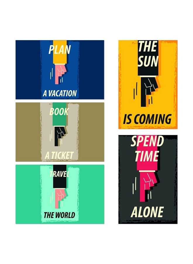 PRINTELLIGENT Quote and motivational poster set of 10 size (45 cm x 30 cm) d88 - Image 3