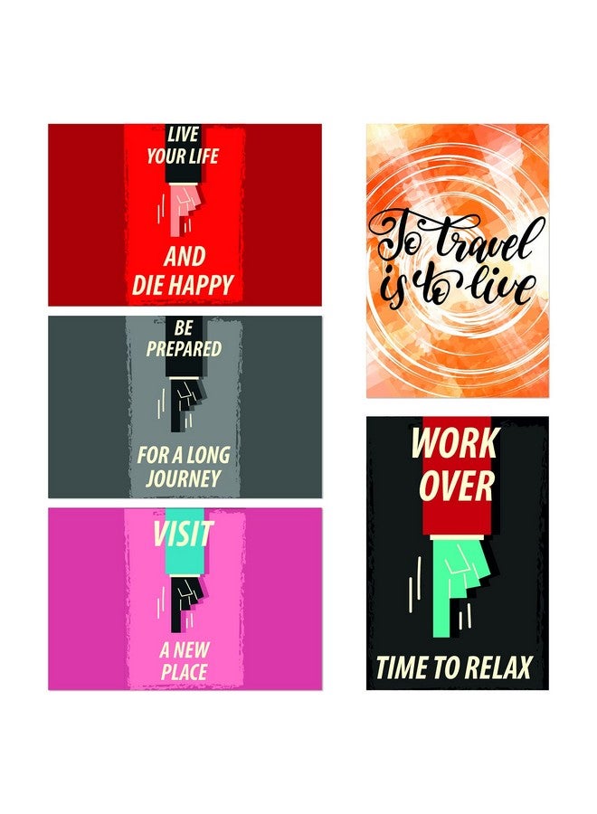 PRINTELLIGENT Quote and motivational poster set of 10 size (45 cm x 30 cm) d88 - Image 2